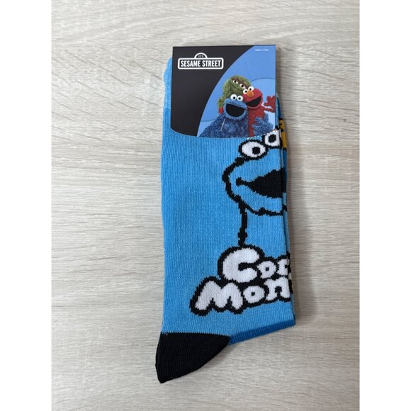 Cookie Monster Socks Crazy Fun Graphic Novelty Dad Gift Wacky Silly Odd Cool Men - Picture 1 of 4